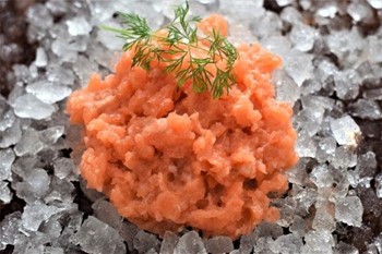 Skrapkött av Lax, Naturellt